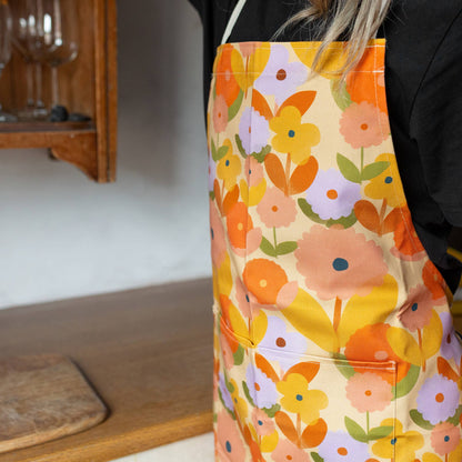 Blooming Floral Print Adult Apron