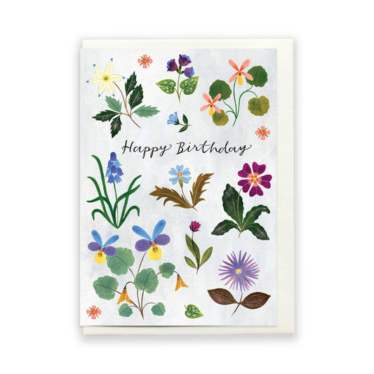 Happy Birthday Floral Card