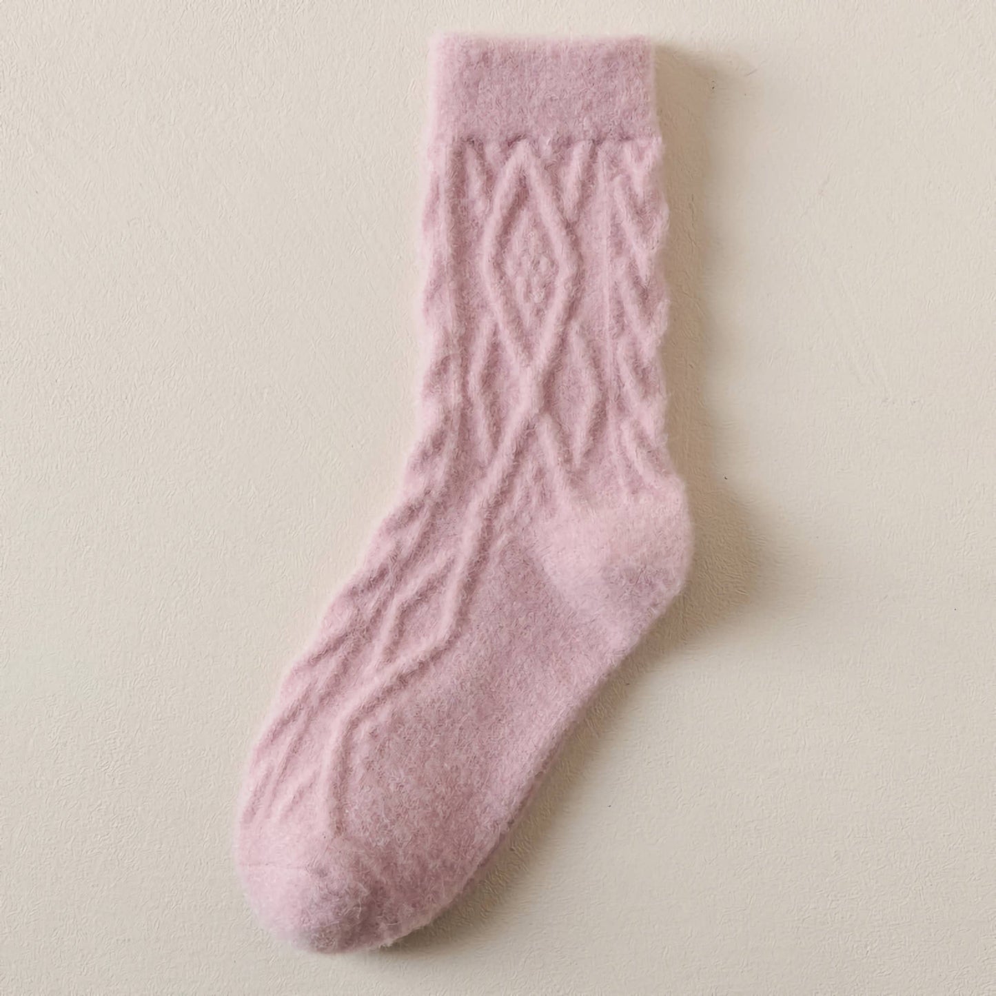 Cable Knit Warm Socks