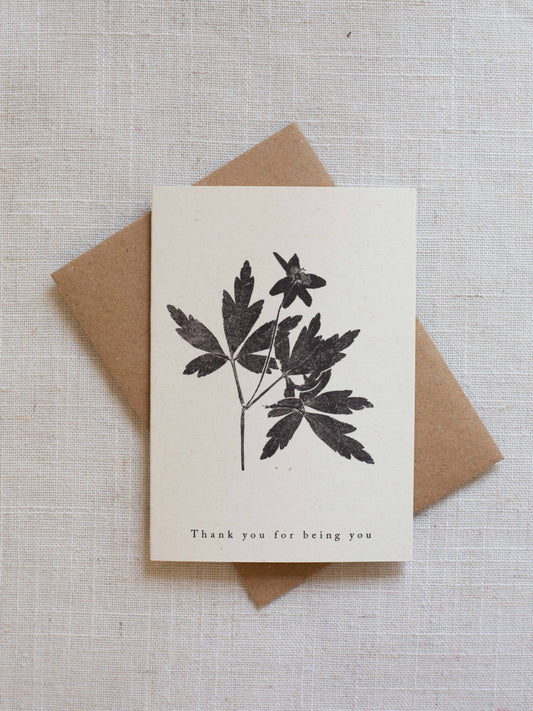 Mini Thankyou For Being You Card