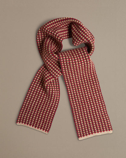 Small Check Scarf | Red