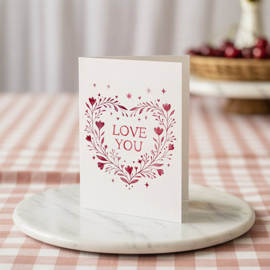 Love You Valentine's Card
