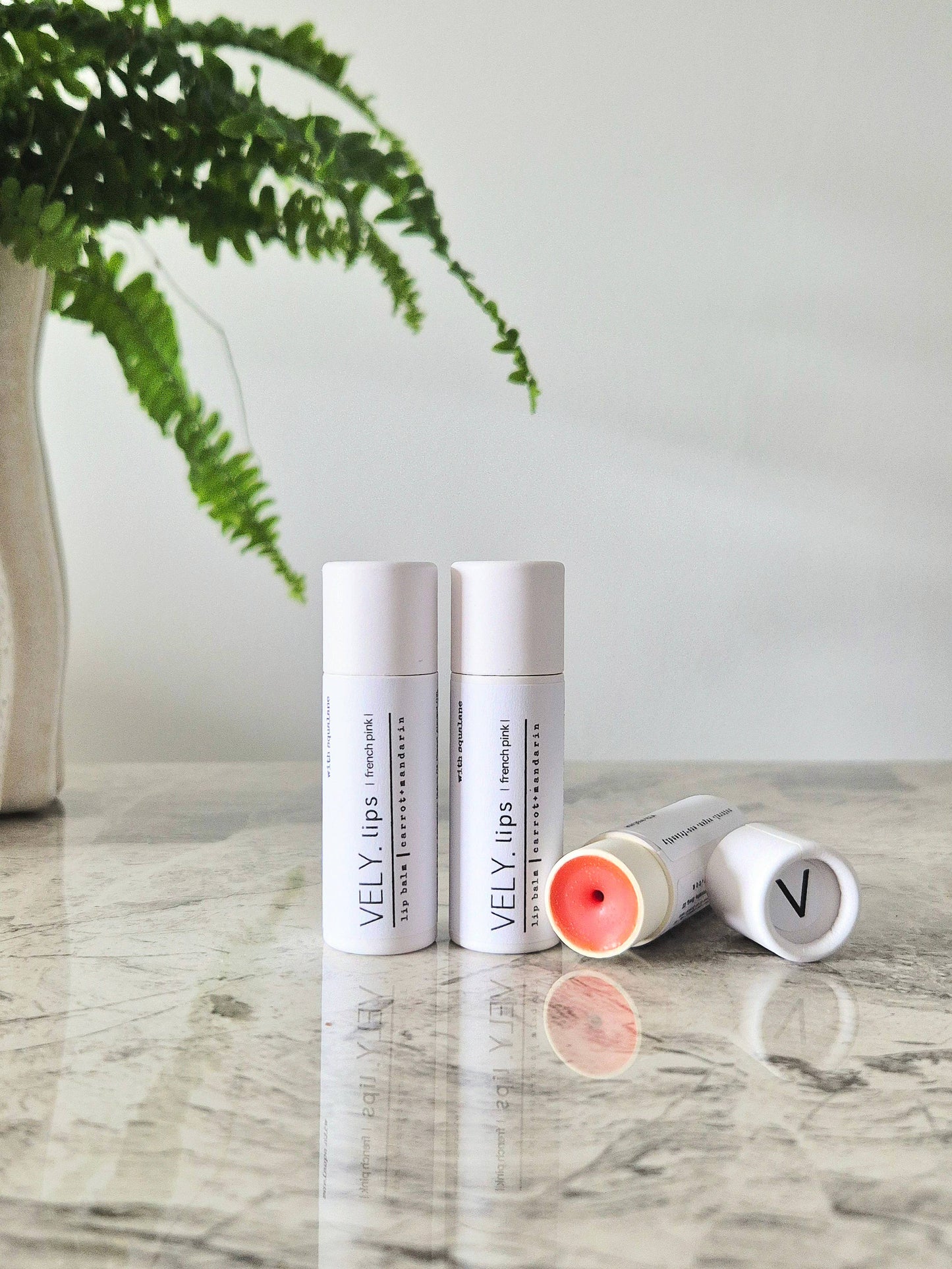 Natural Vegan Tinted Lip Balm - French Pink