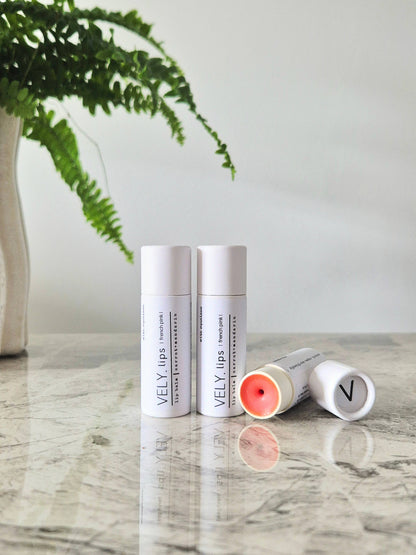 Natural Vegan Tinted Lip Balm - French Pink
