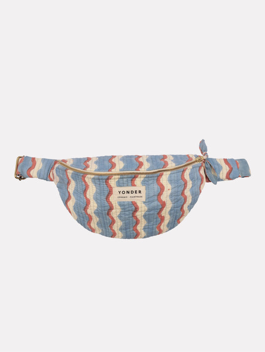 Cotton Quilted Bumbag - Wiggle Sky