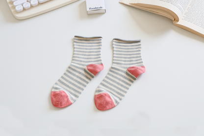 Mulberry Silk Stripe Socks