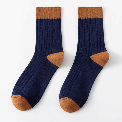 Men's Colour Block Rib Socks