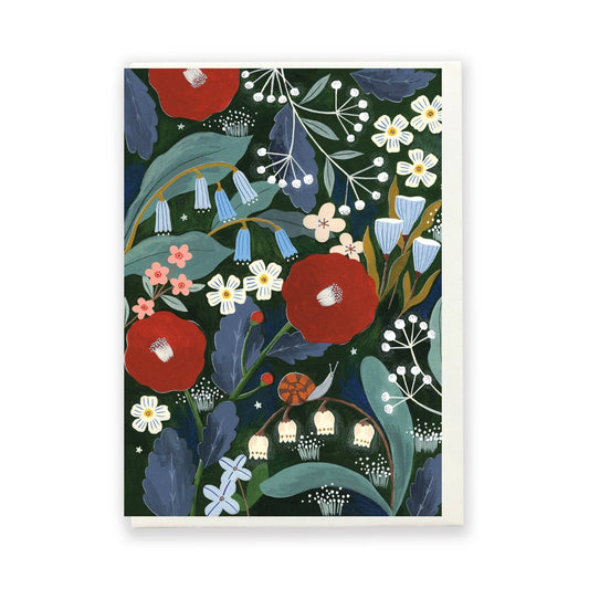 Glowing Flowers Card