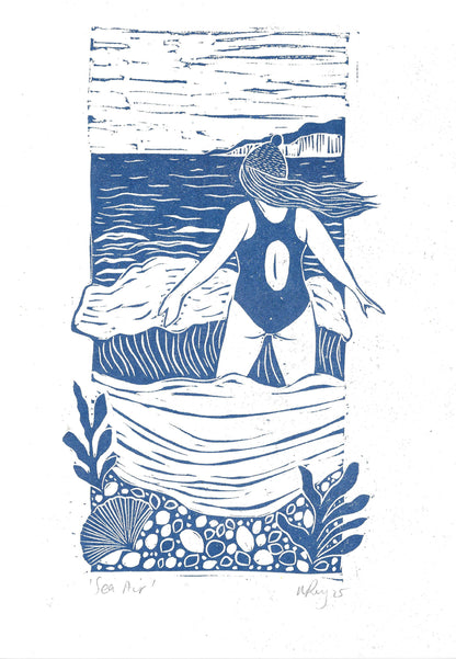 'Sea Air' Riso A4 Print