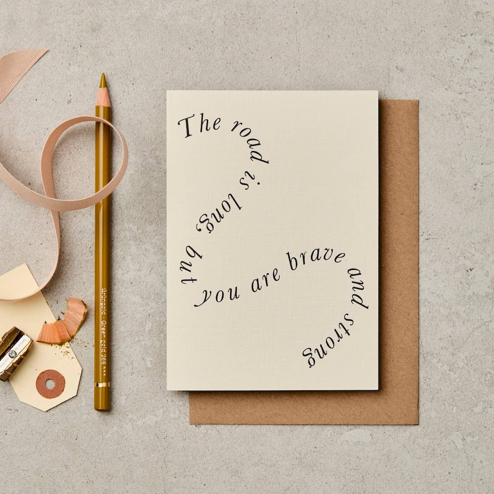 The Long Road Greetings Card