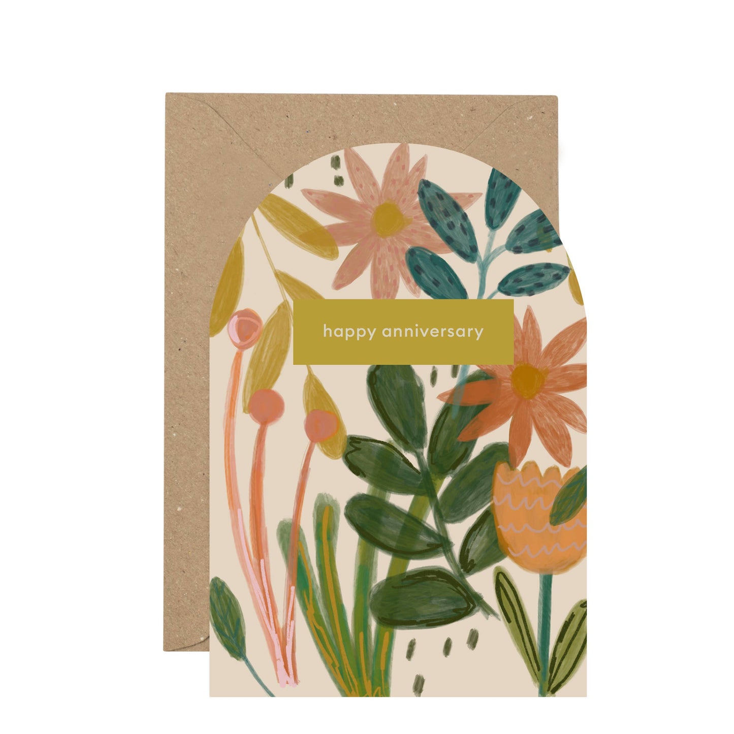 Happy Anniversary Floral Card