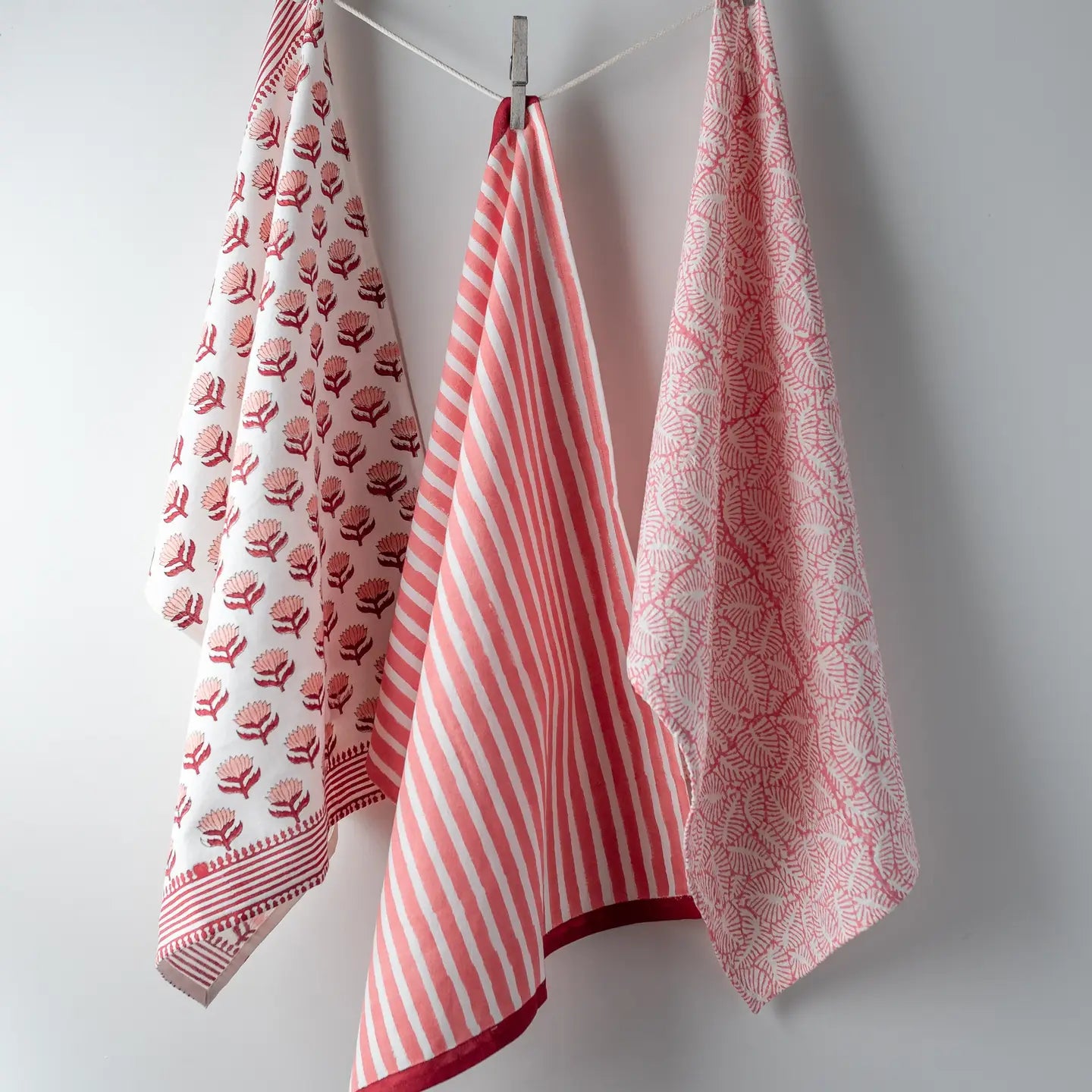Stripe Pink Tea Towel