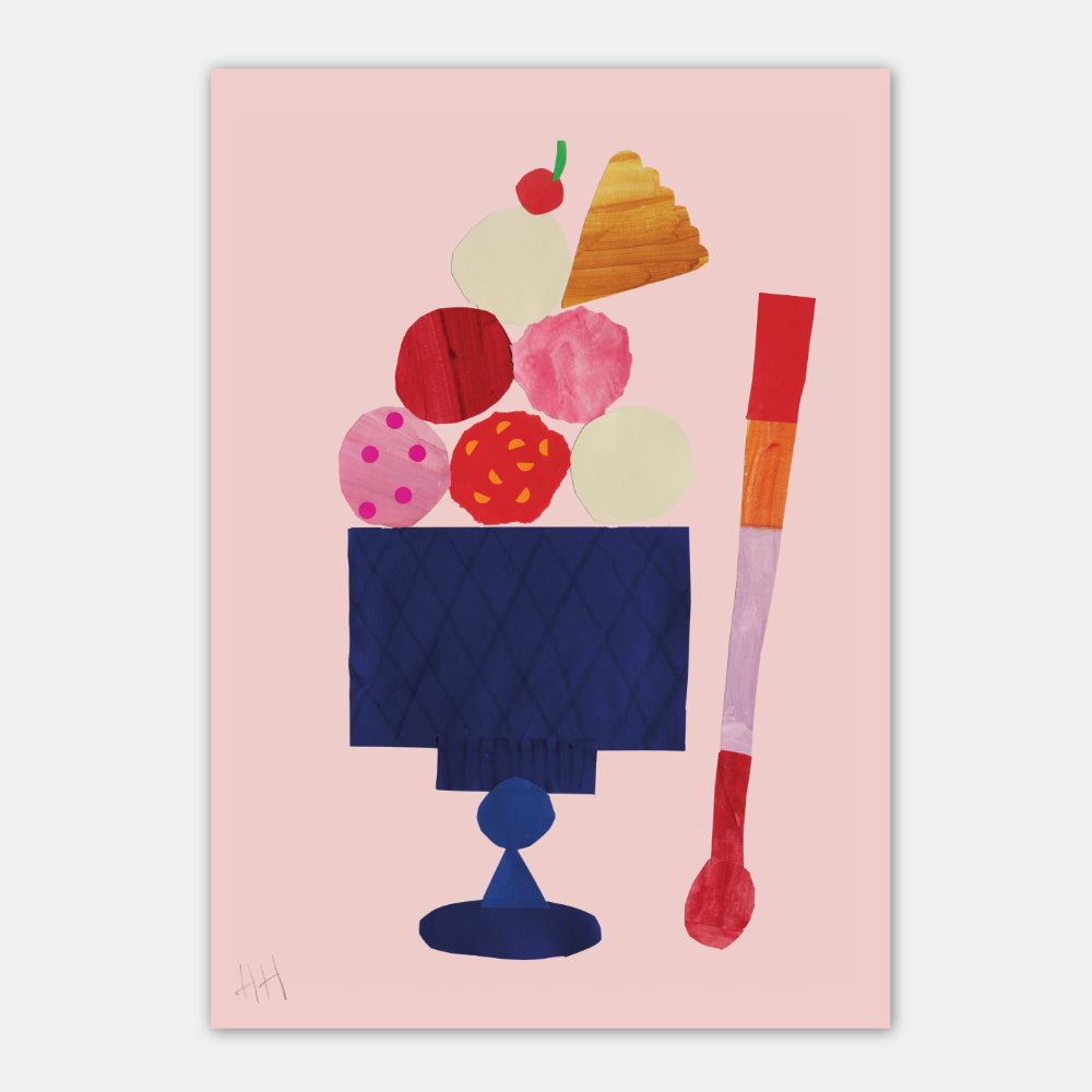 Ice Cream Delight A3 Print