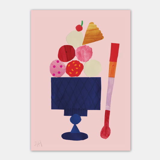 Ice Cream Delight A3 Print