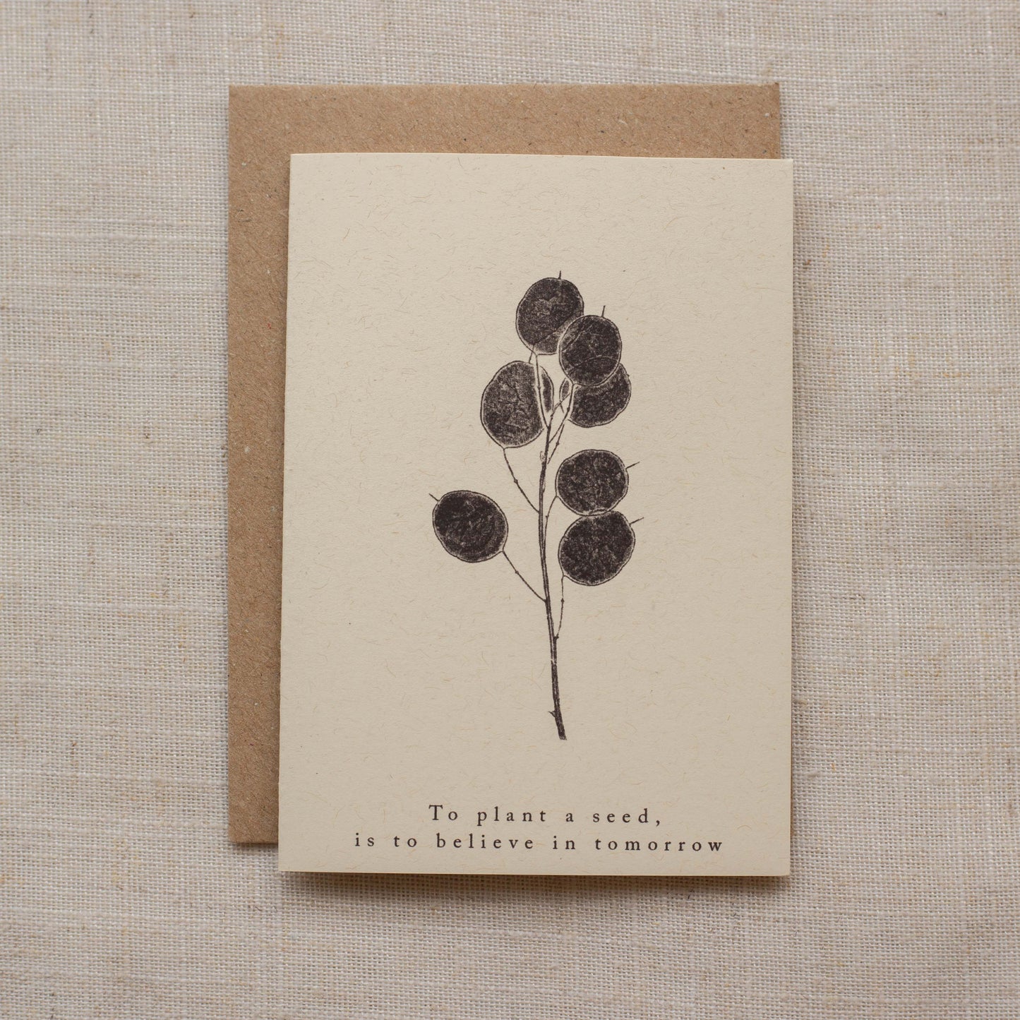 Mini To Plant A Seed Is To Believe In Tomorrow Card