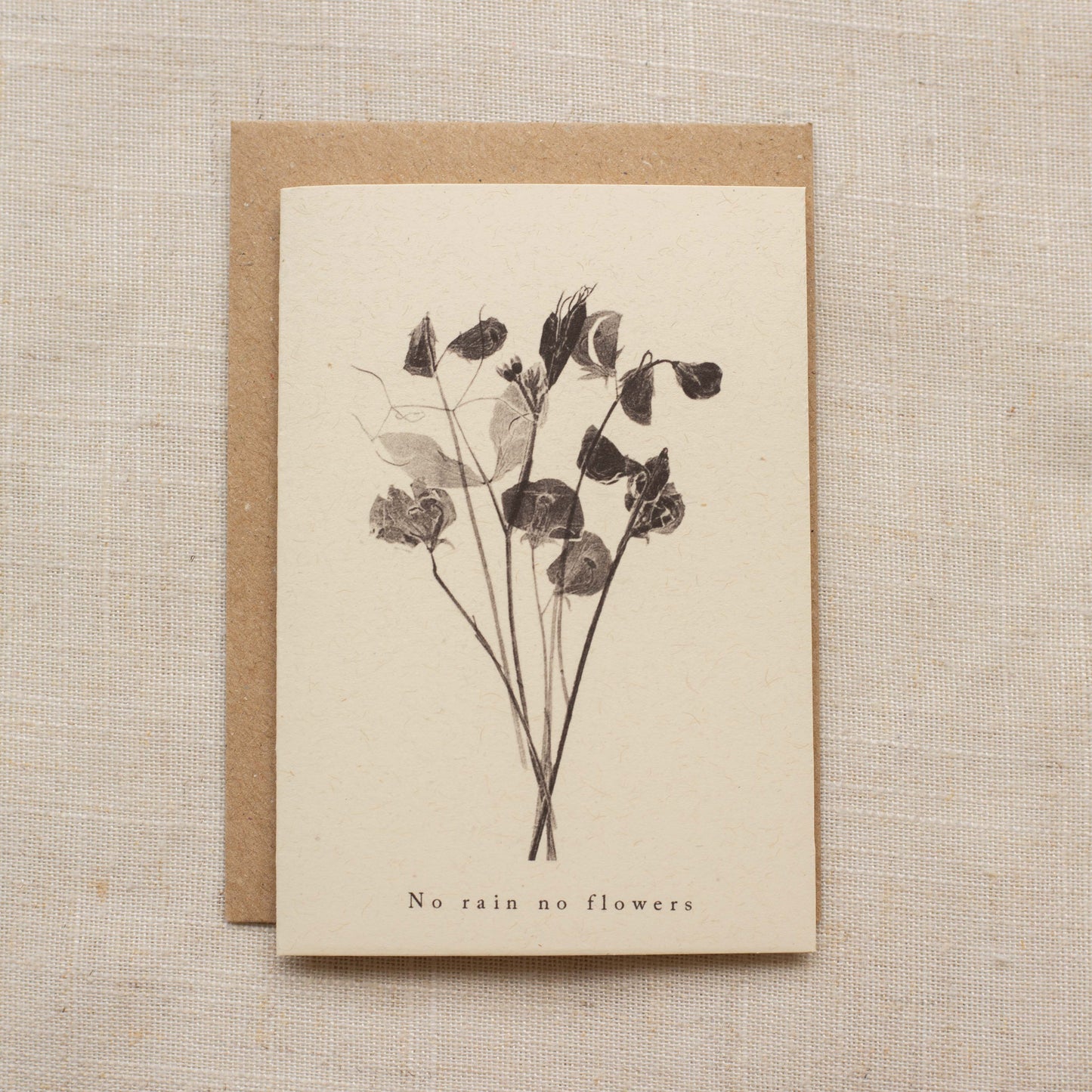 Mini No Rain No Flowers Card