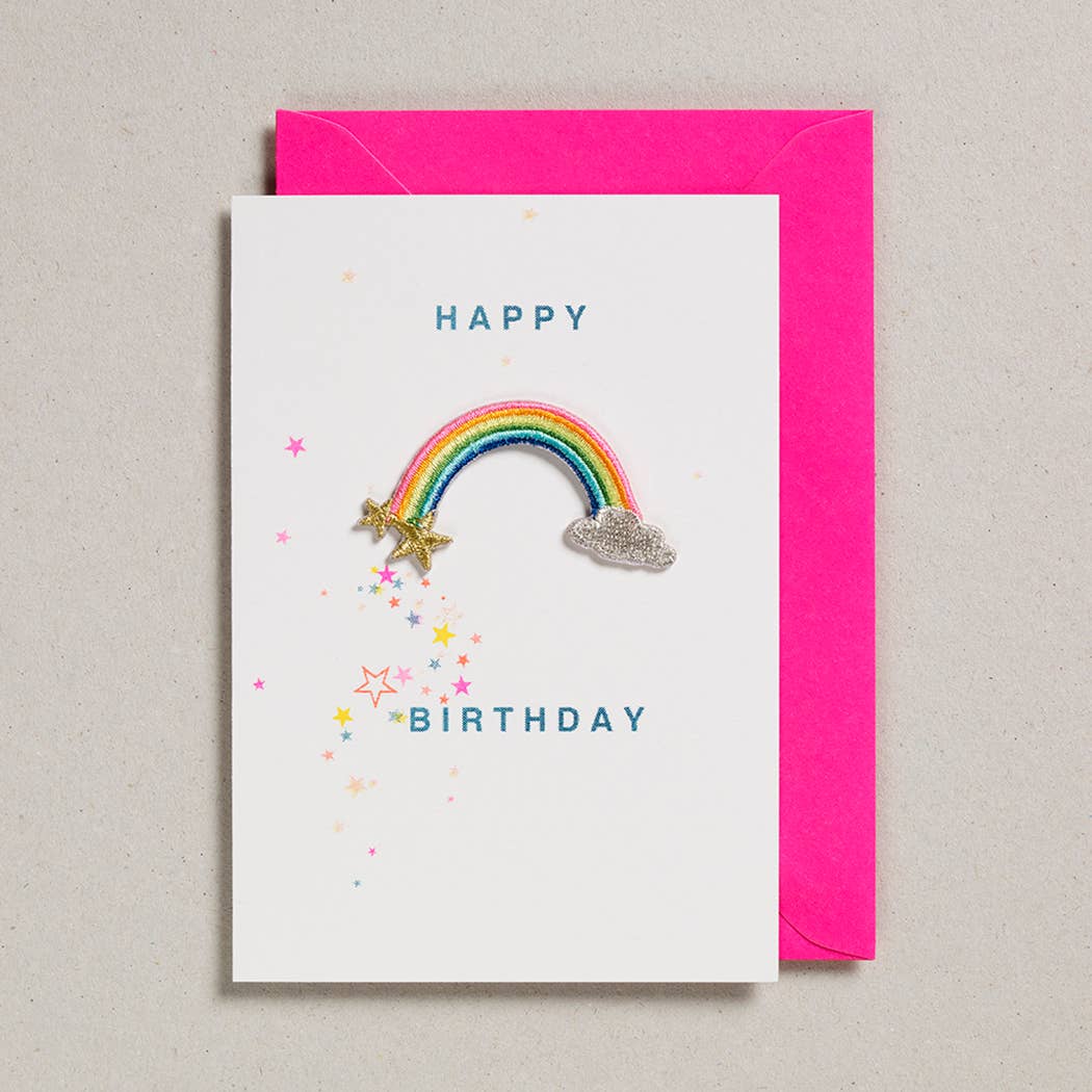 Birthday Rainbow Patch Card