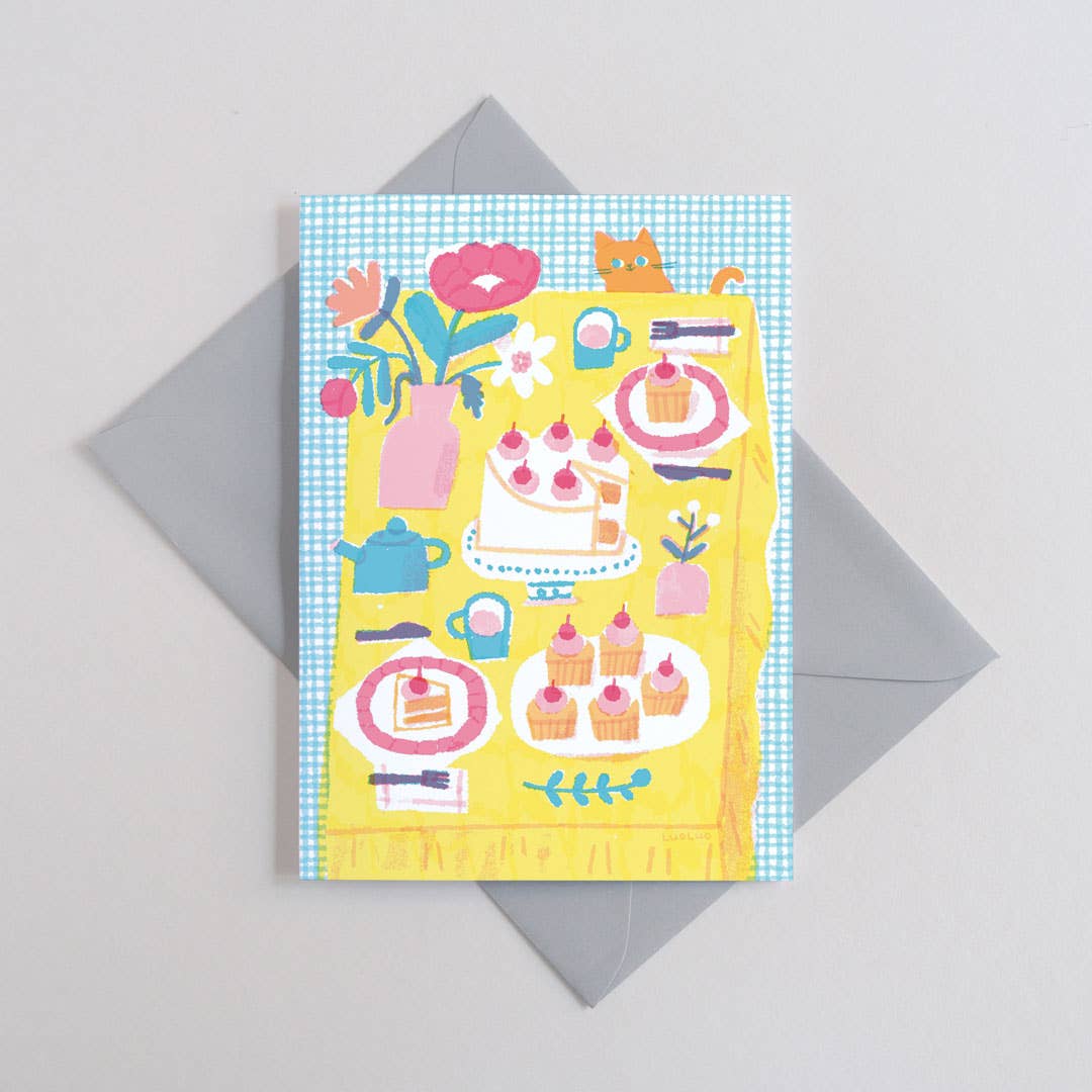Tea Party Greetings Card