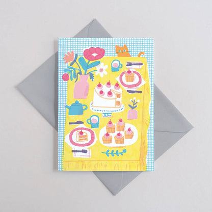Tea Party Greetings Card
