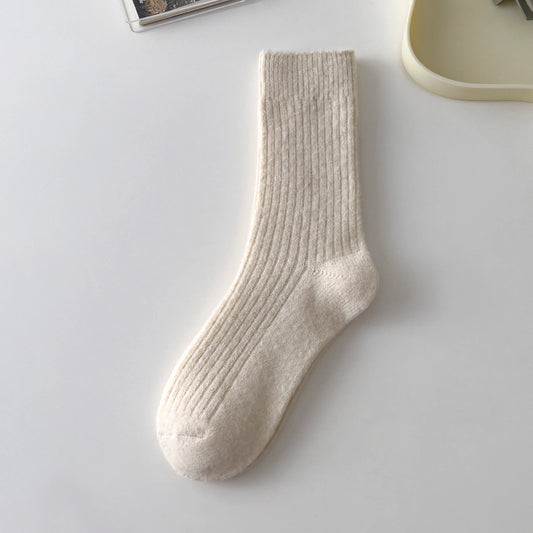 Cream Cashmere Socks