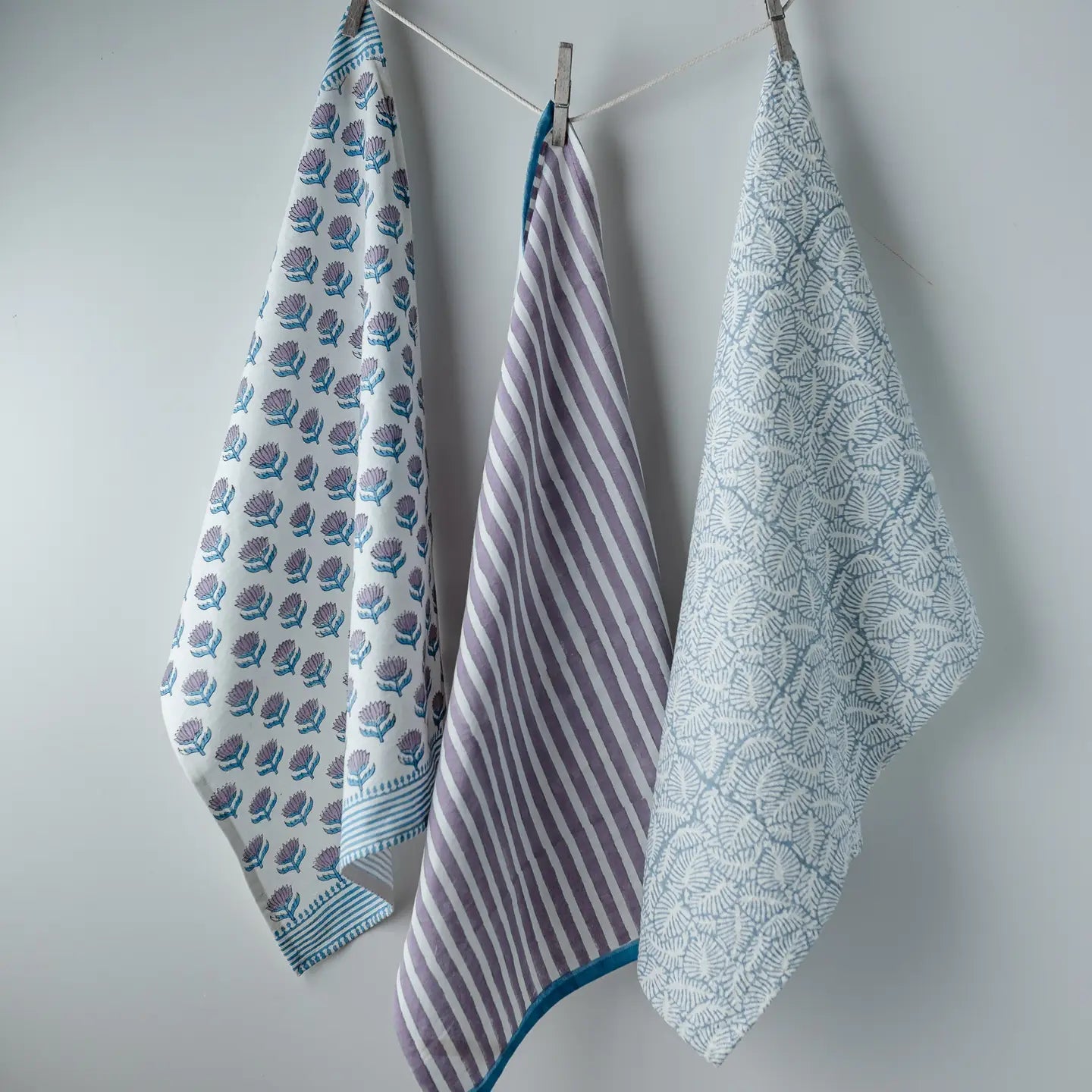 Stripe Lilac Tea Towel