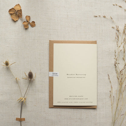 Meadow Buttercup Flower Card