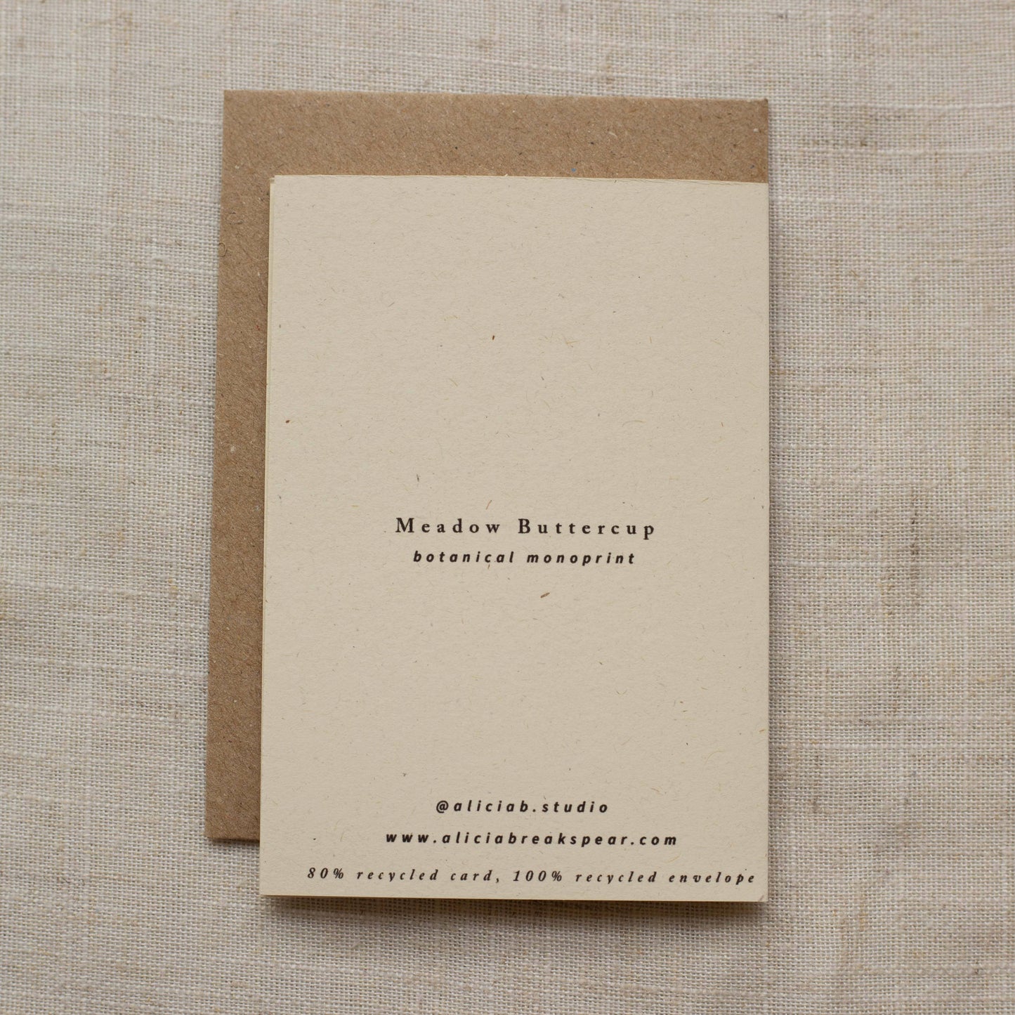 Mini Meadow Buttercup Thank You Card