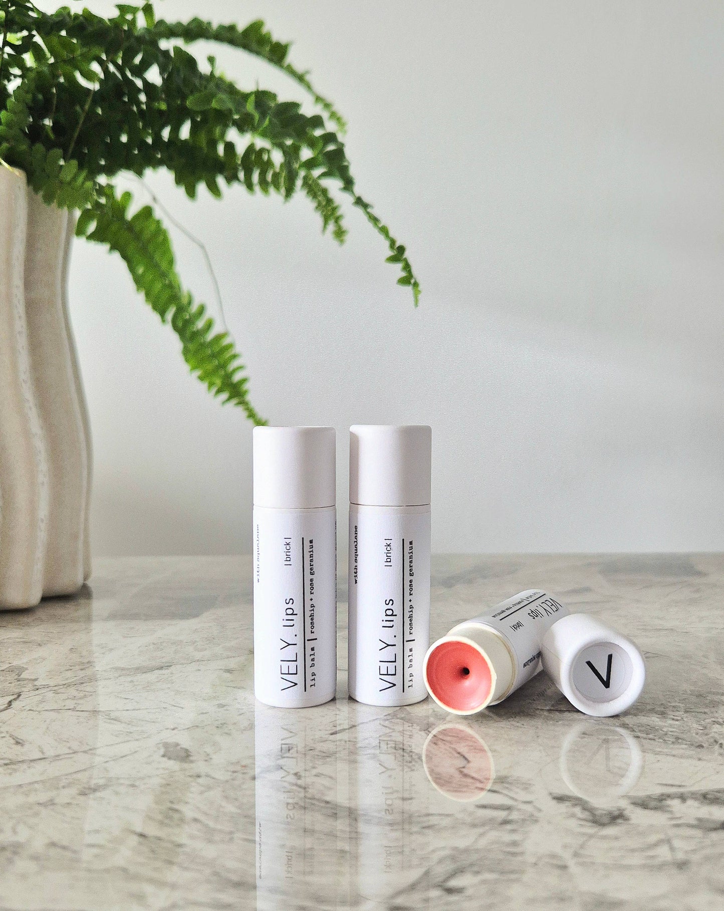 Natural Tinted Lip Balm- Brick