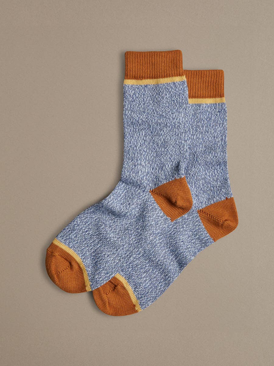 Mens Organic Cotton Socks | Plain Blue Marl