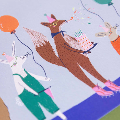 Woodland Party A4 Art Print