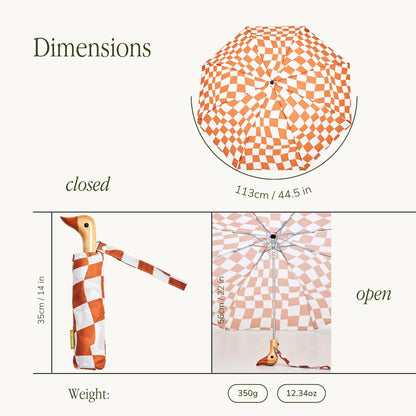 Peanut Butter Checkers Eco-Friendly Duckhead Umbrella