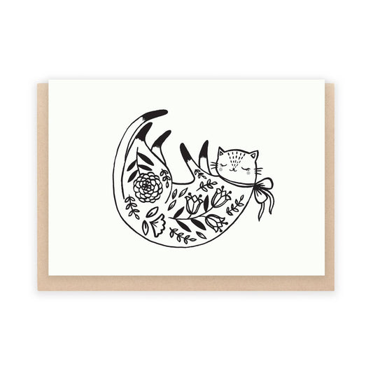 Tumbling Cat Card