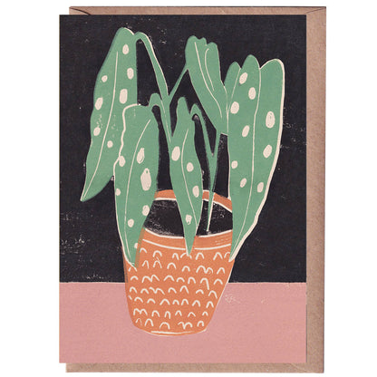 Spotted Begonia Greeting Card