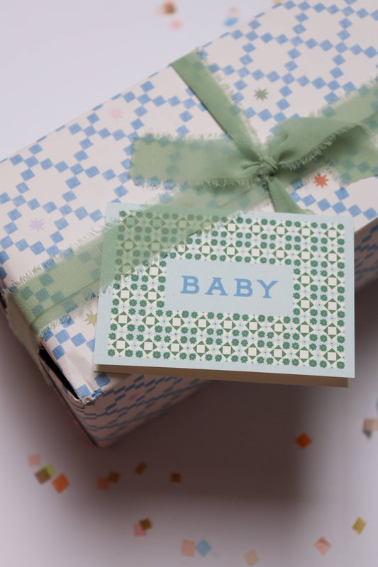 Baby Blue Mini Greeting Card