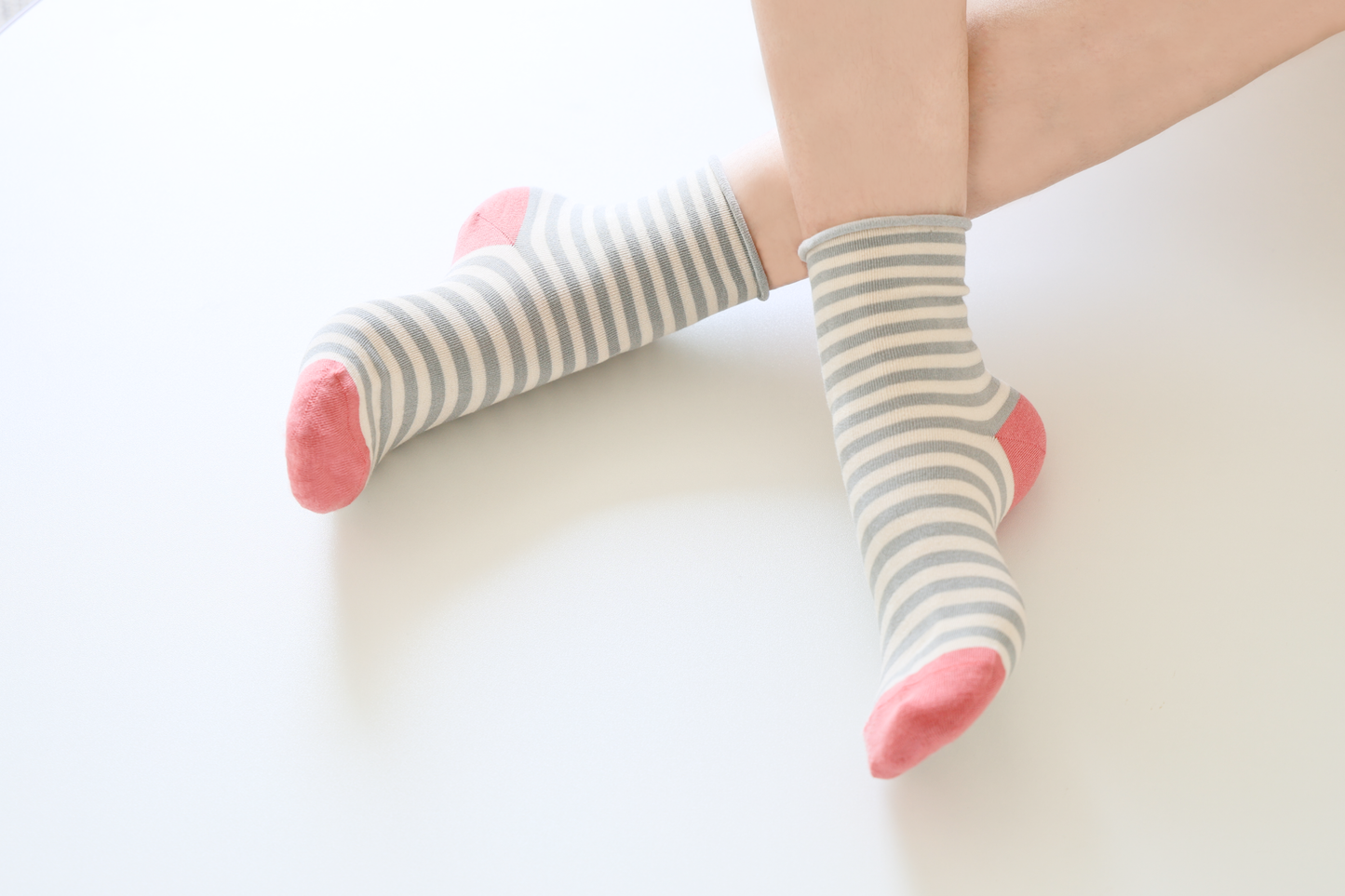 Mulberry Silk Stripe Socks