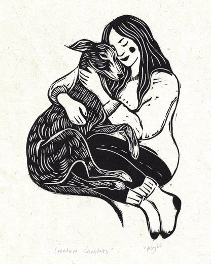 Cosy Dog Greetings Card