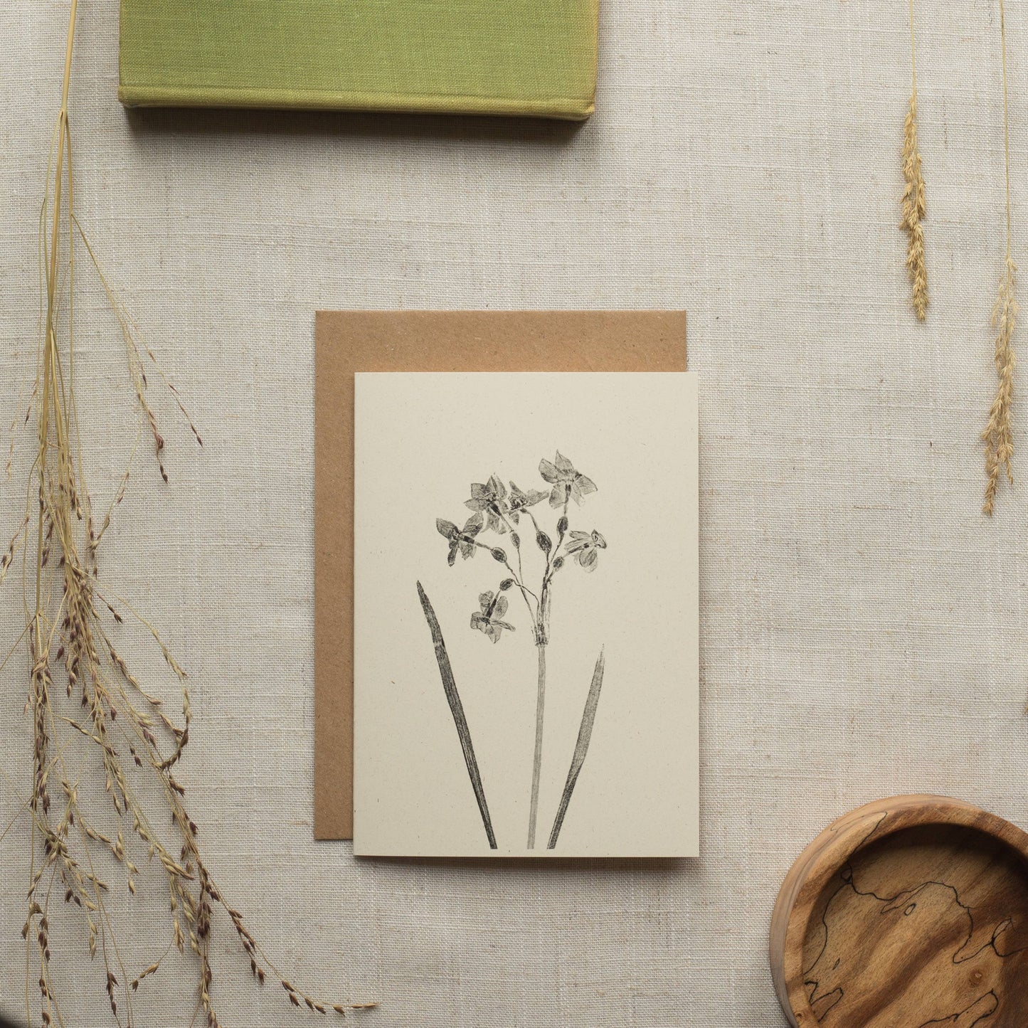 Narcissus Flower Greeting Card