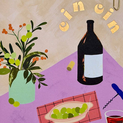 Cin Cin Cheers Greeting Card 