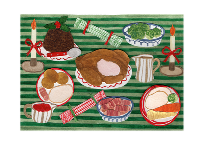 Christmas Lunch, Greetings Card