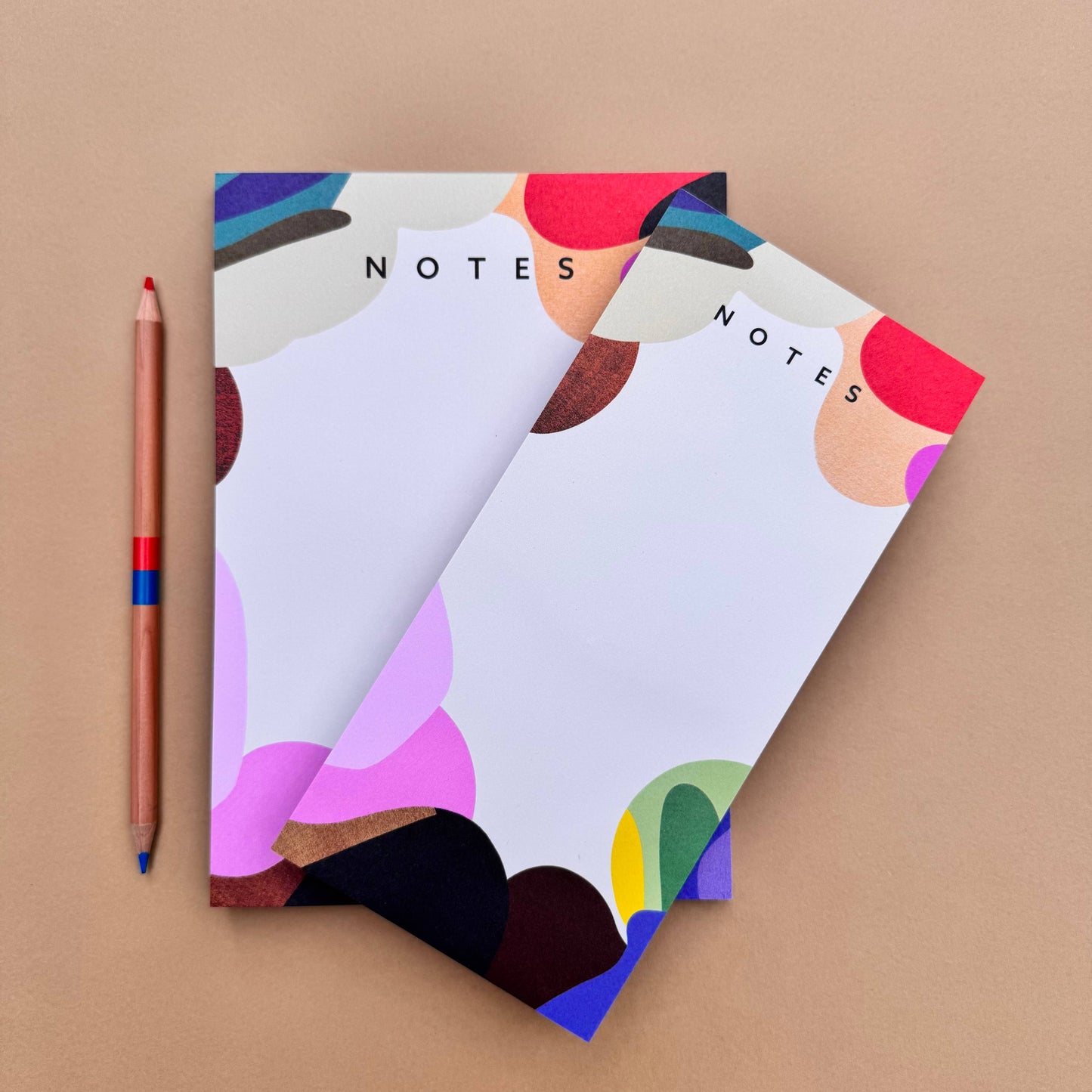 Assemblage Abstract Art Plain A5 Notepad
