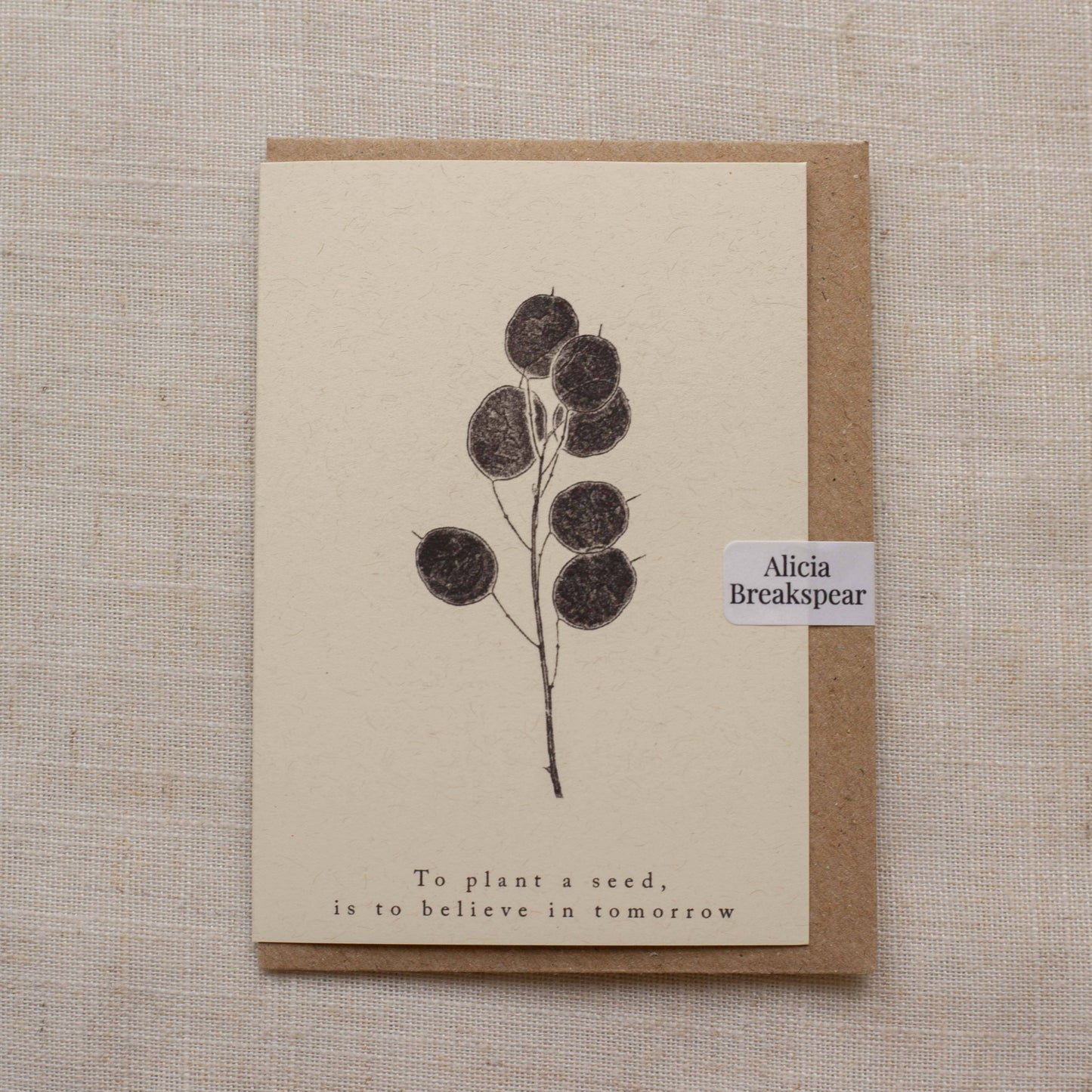 Mini To Plant A Seed Is To Believe In Tomorrow Card
