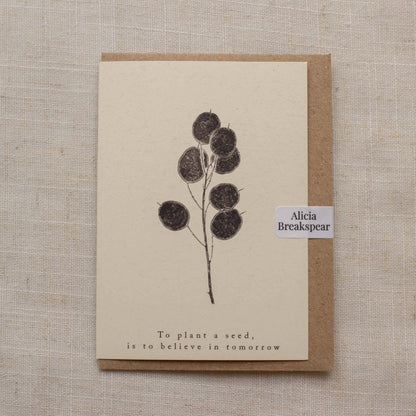 Mini To Plant A Seed Is To Believe In Tomorrow Card