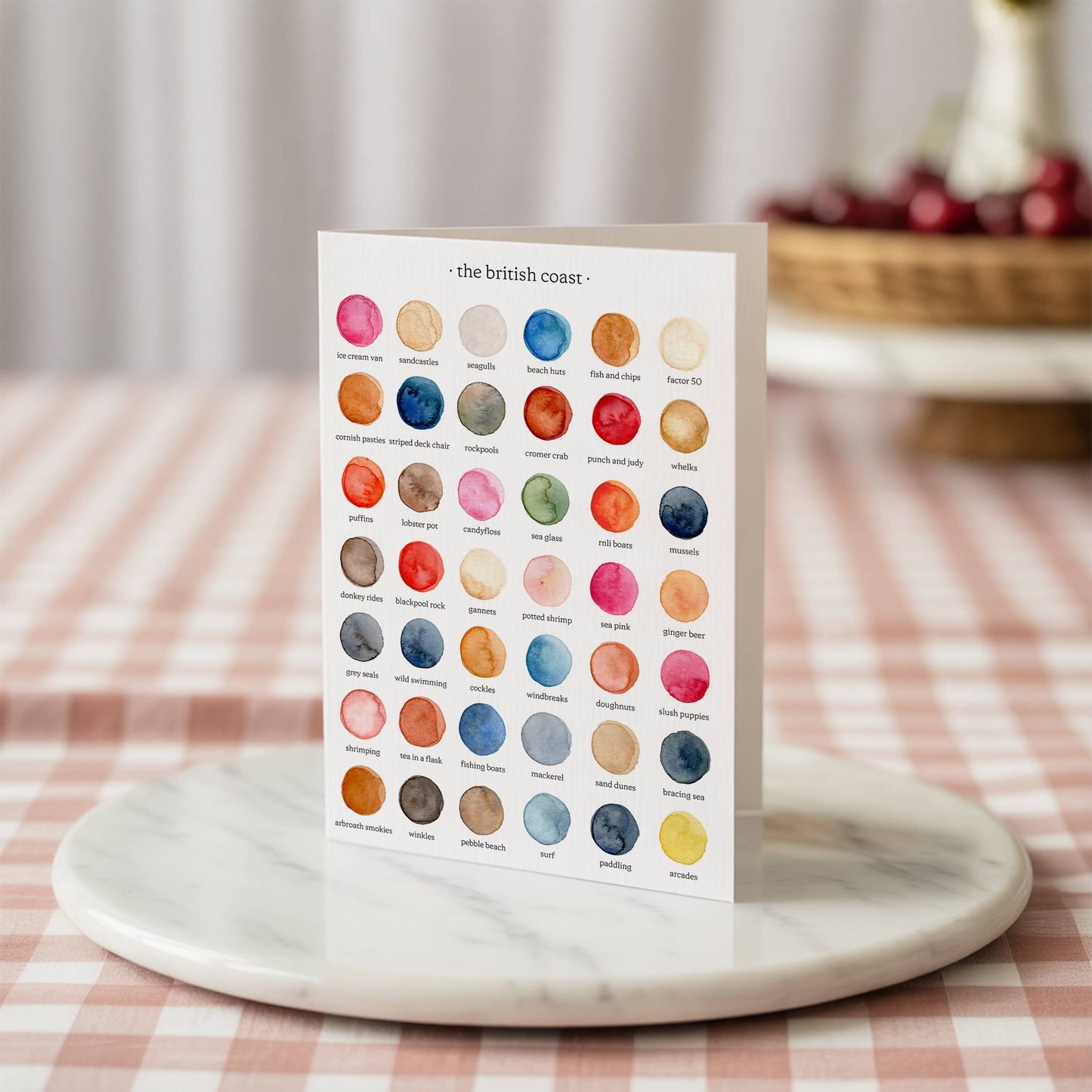 The Colours of The British Coast Card