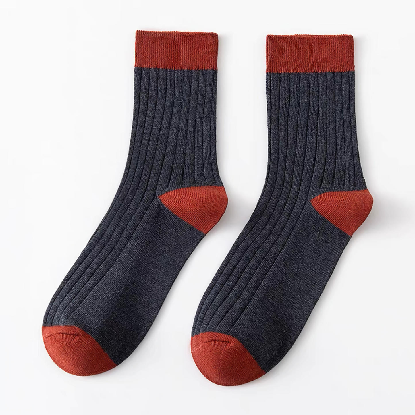 Men's Colour Block Rib Socks