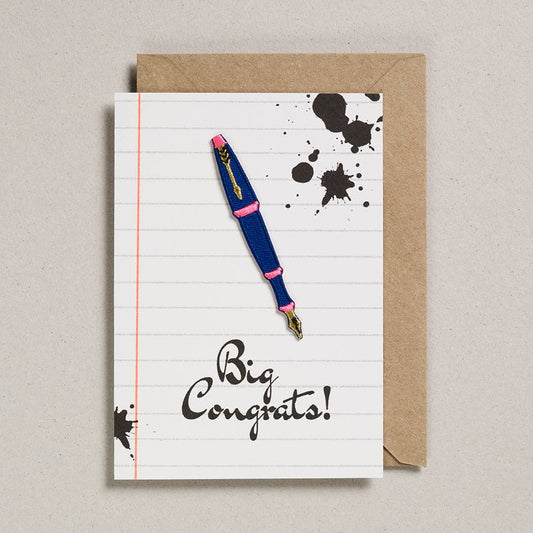 Big Congrats fountain pen card