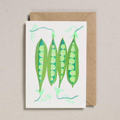 Peas Risograph Card