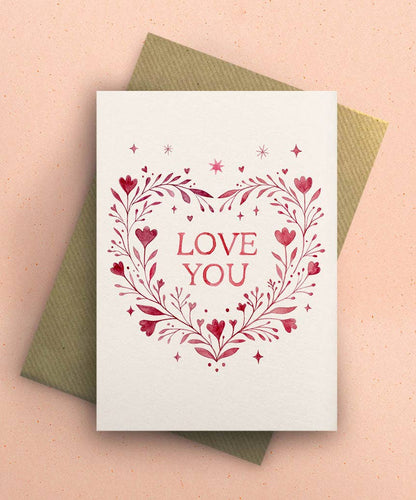 Love You Valentine's Card
