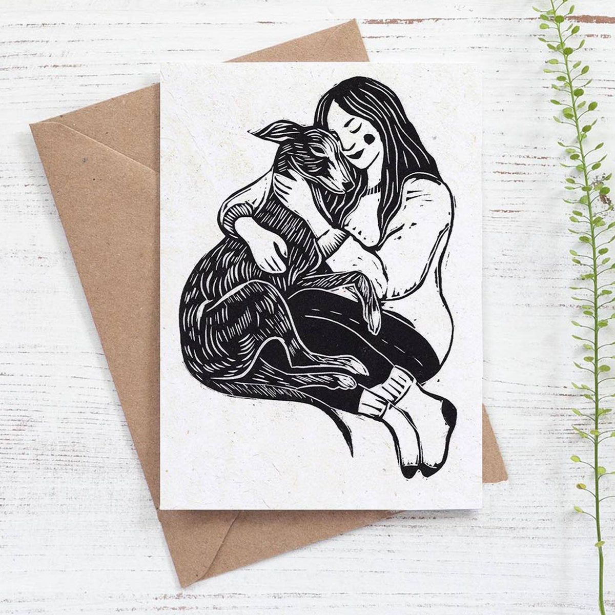 Cosy Dog Greetings Card