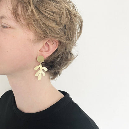 Silver Aluminium Dulse Earrings