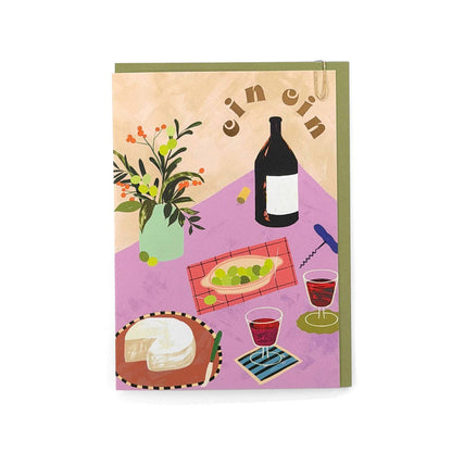 Cin Cin Cheers Greeting Card 